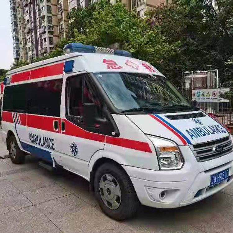 浦江长途救护车护送病人返乡